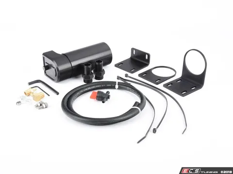 Turner Motorsport Complete Universal Turner Baffled Oil Catch Can Kit - 10oz