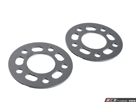 Turner Motorsport 5mm Wheel Spacers - Black (Pair)