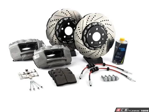 ECS Front Big Brake Kit - Stage 2 - 2-Piece Tru-Float Scalloped Rotors (345x30)