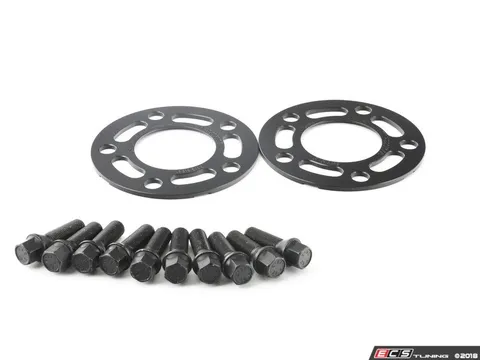 Turner Motorsport Turner Motorsport Black Wheel Spacer & Bolt Kit - 5mm