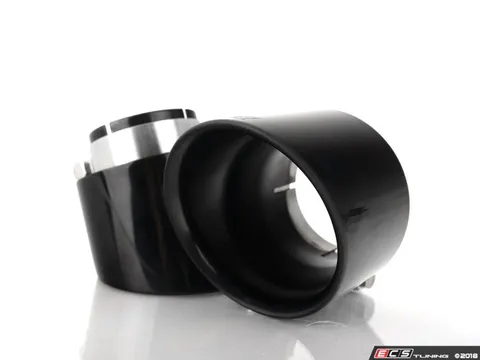 ECS MK6 / MK7 GTI 4.0" OE Fit Exhaust Tips - Black Chrome - Pair
