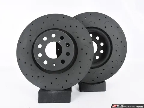 Hawk Talon Front Cross Drilled & Slotted Brake Rotors - Pair (312x25)