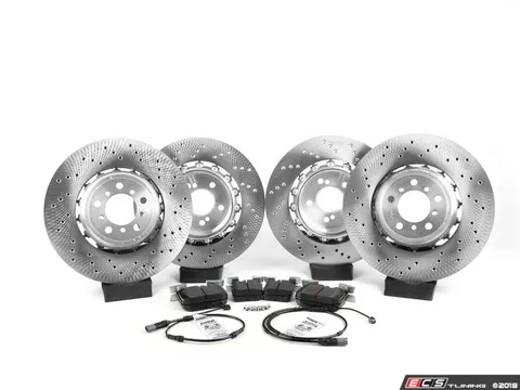 Assembled By ECS Front and Rear Performance Brake Service Kit
