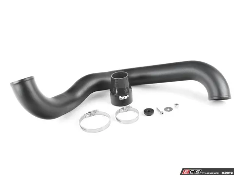 Forge High Flow Turbo Outlet Pipe - Black Hose