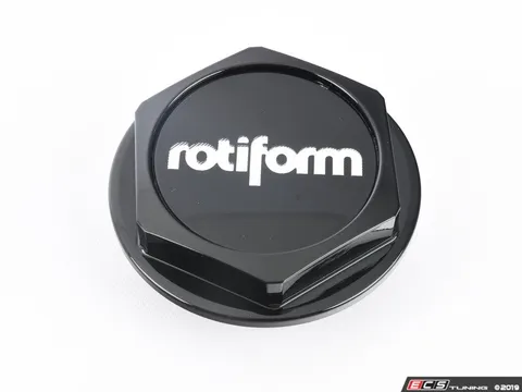 Rotiform Billet Hex Nut - Gloss Black - Priced Each