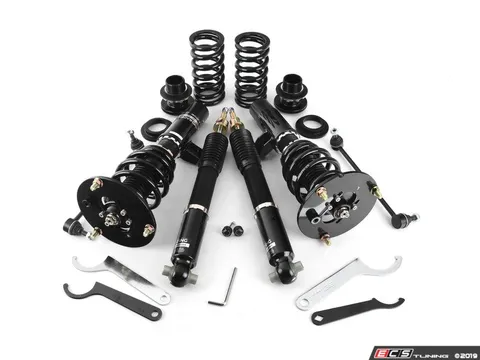 BC Racing BR Series Coilover Suspension Kit - Extreme Low - 3-Bolt Top Mounts