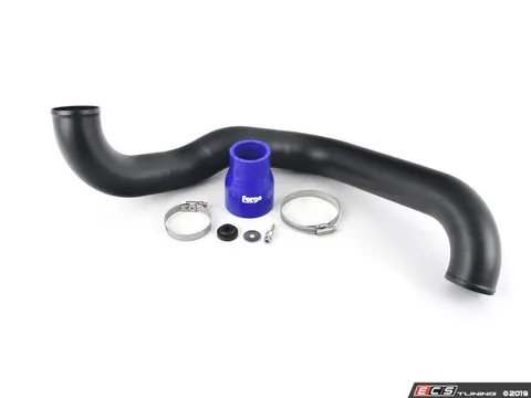 Forge High Flow Turbo Outlet Pipe - Blue Hose