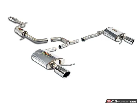 Supersprint 2.75" Cat-Back Exhaust System - Sport Comfort - With Dual Rear Mufflers