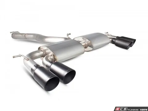 Scorpion Non-Resonated cat-back system - Non-Valved With Daytona Ceramic twin tips