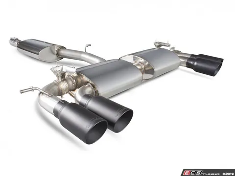 Scorpion Resonated cat-back system - Valved With Daytona Ceramic twin tips