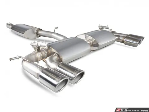 Scorpion Resonated cat-back system - Valved With Monaco Quad tips