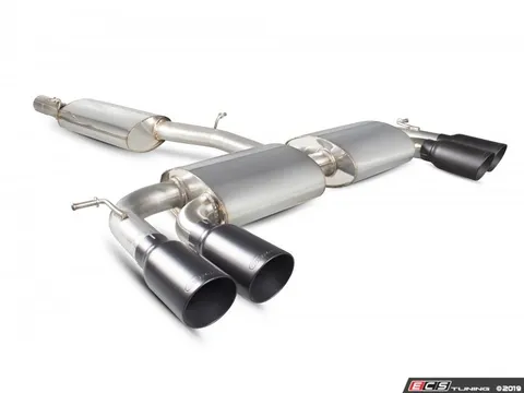 Scorpion Resonated cat-back system - Non-Valved With Daytona Ceramic Twin tips