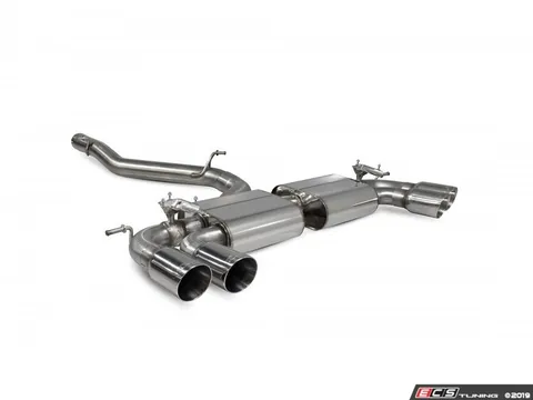 Scorpion Non-resonated cat-back system - Valved with Daytona Quad Tips