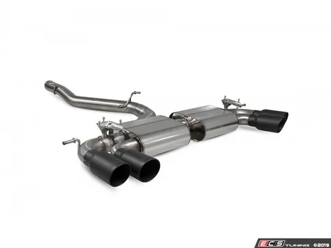 Scorpion Non-resonated cat-back system - Valved with Daytona Ceramic Quad Tips
