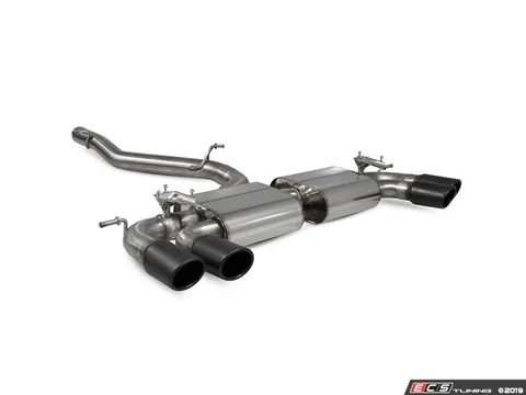 Scorpion Non-resonated cat-back system - Valved with Monaco Quad Ceramic Tips