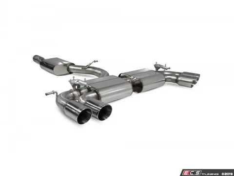 Scorpion resonated cat-back system - Valved with Daytona Quad Tips