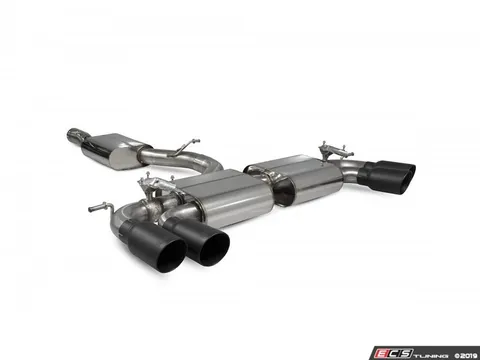 Scorpion resonated cat-back system - Valved with Daytona Quad Ceramic Tips