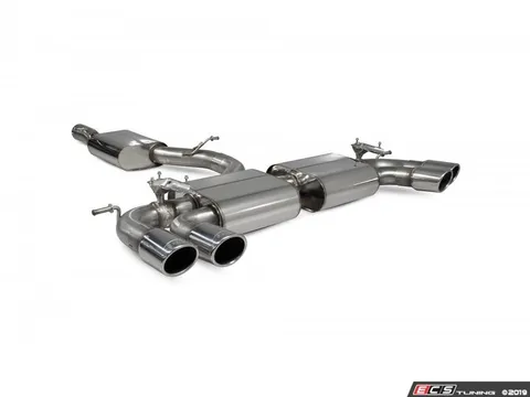 Scorpion resonated cat-back system - Valved with Monaco Quad Tips