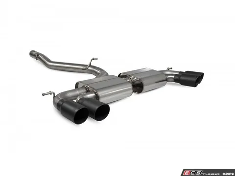 Scorpion Non-Resonated cat-back system - Non-Valved with Daytona Quad Ceramic tips