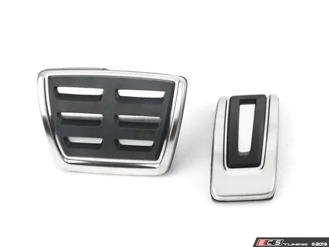Genuine Volkswagen Audi Stainless Pedal Set - Automatic Transmission
