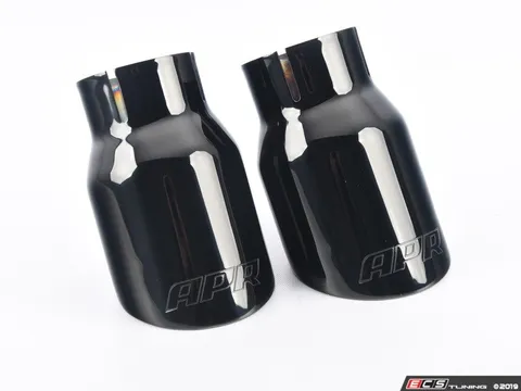 APR Double-Walled Exhaust Tips - Polished Diamond-Black