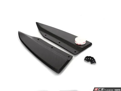 ECS Audi B8.5 S4 / A4 S-Line Carbon Fiber Rear Bumper Side Splitters