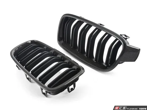 ECS Dual Slats Blackout Grille Set - Carbon Fiber