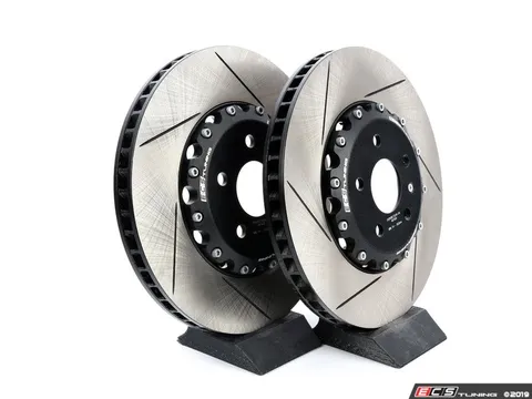 ECS Front Slotted 2-Piece Semi-Floating Brake Rotors - Pair (340x30)