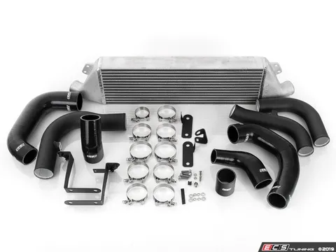 ECS MK7 Front Mount Intercooler Kit - With Black ECS Charge Pipes