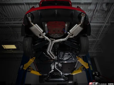ECS Audi B9 A4 2.0T Valved Exhaust System - Cat Back