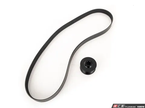 ECS Audi 3.0T Performance Supercharger Pulley - 57.6mm - Press Fit - Kit With OE Belt