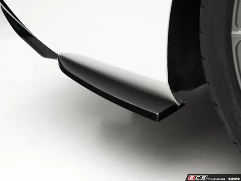 ECS Audi B8.5 S4 / A4 S-Line Rear Bumper Side Splitters - Gloss Black