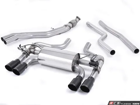 Milltek Sport Performance Cat Back Exhaust - Black Tips