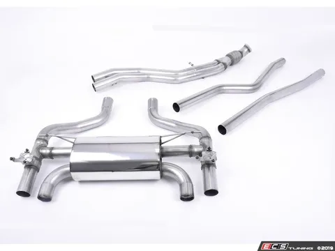 Milltek Sport Performance Street Cat Back - Burnt Titanium Tips
