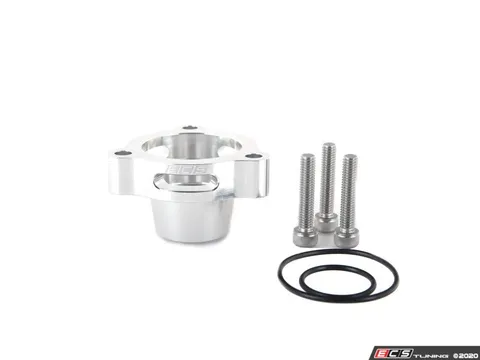 ECS VW MK8 2.0T / Audi 3.0T Diverter Valve Spacer - Clear Anodized