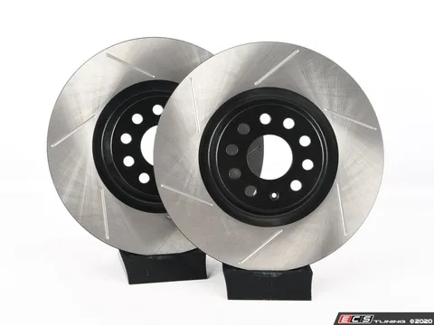 Emmanuele Design Front High Carbon Slotted Brake Rotors - Pair (340x30)