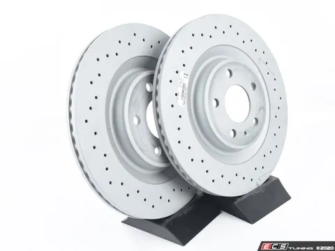 Zimmermann Rear Cross Drilled Brake Rotors - Pair (330x22)