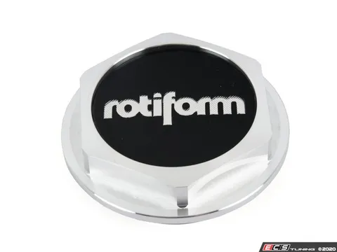 Rotiform Billet Hex Nut - Machined Silver - Priced Each