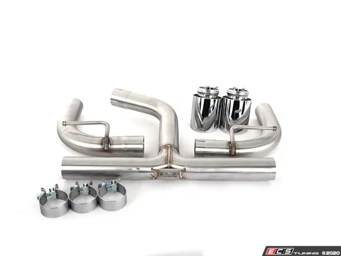 ECS MK7 GTI Muffler Delete Kit - With 4.0" Chrome Tips