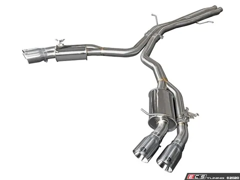 AFE MACH Force-Xp 304 Stainless Steel Axle-Back Exhaust System - Polished Tips