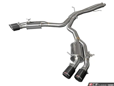 AFE MACH Force-Xp 304 Stainless Steel Axle-Back Exhaust System - Carbon Fiber Tips