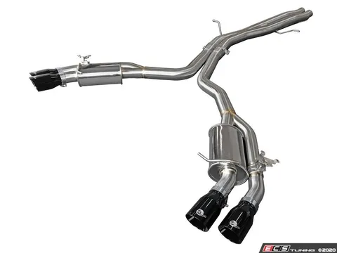 AFE MACH Force-Xp 304 Stainless Steel Axle-Back Exhaust System - Black Tips