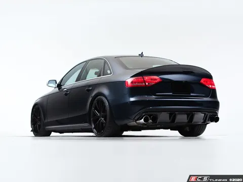 ECS Audi B8 S4 / A4 S-Line Rear Diffuser - Gloss Black