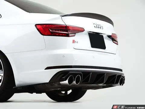 ECS Audi B9 S4 Rear Diffuser - Gloss Black