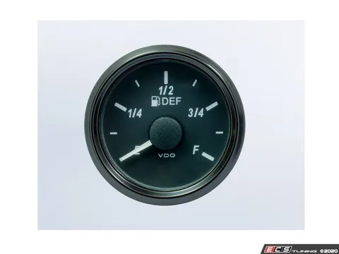 VDO SingleViu 52mm DEF Level Gauge. 240-33 ohm sender required. - Priced Each