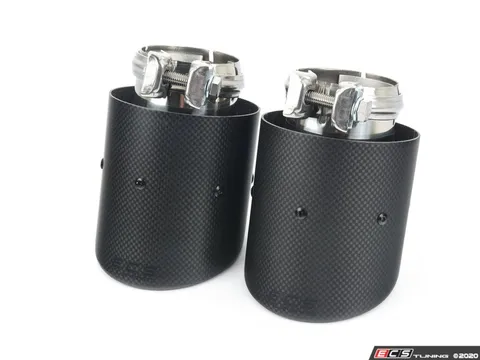 ECS ECS UNIVERSAL Swivel Exhaust Tips - 4.0" Carbon Fiber - Pair