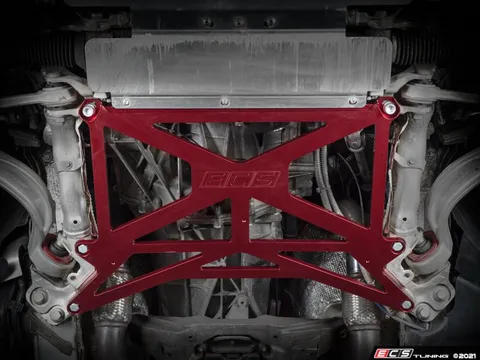 ECS Billet X-Brace - Red - Audi B8.5/Porsche Macan