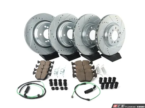 Power Stop Z26 Street Warrior Brake Kit - Front and Rear