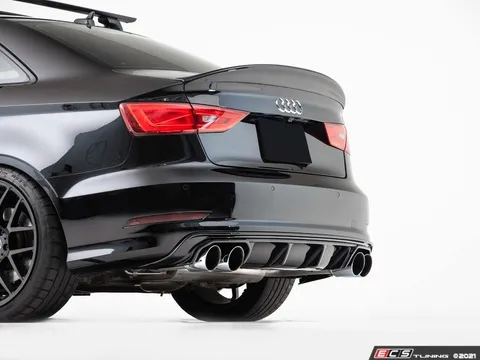 ECS Audi 8V S3 / A3 S line Rear Diffuser - Gloss Black