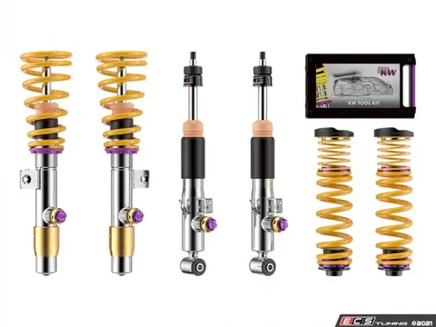 KW Suspension KW Coilover Kit Variant 4 - 3-Way Adjustable Dampening - G80 RWD